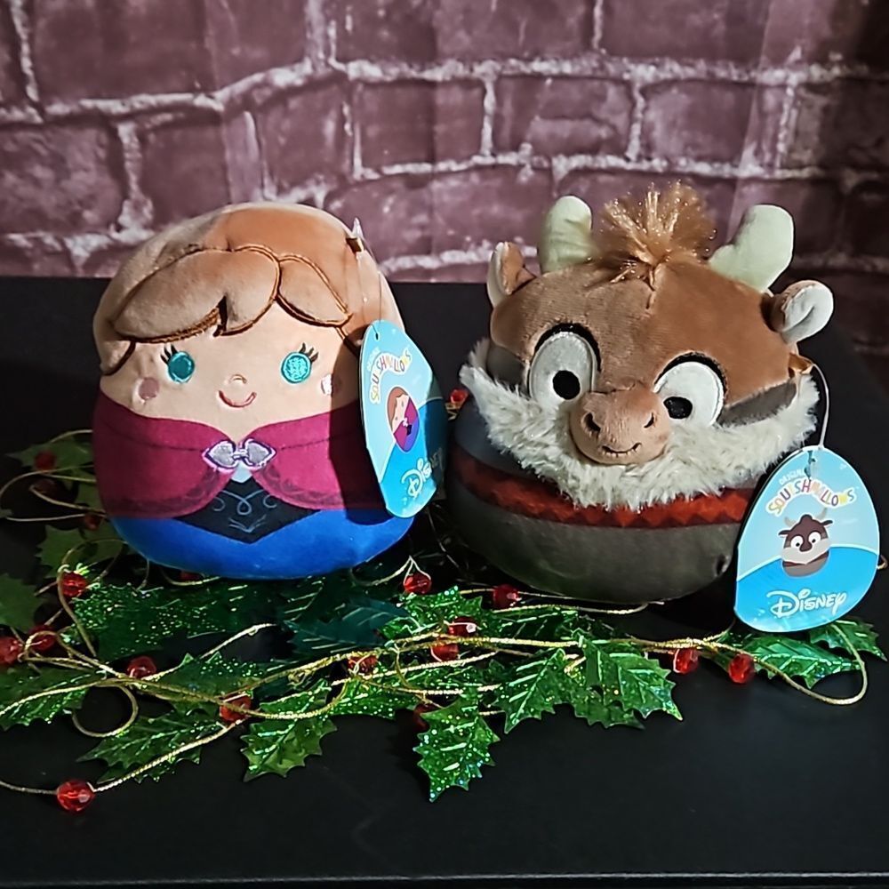 Squishmallow 🎁 Frozen Bundle  Ana & Sven 6 inches tall NWT